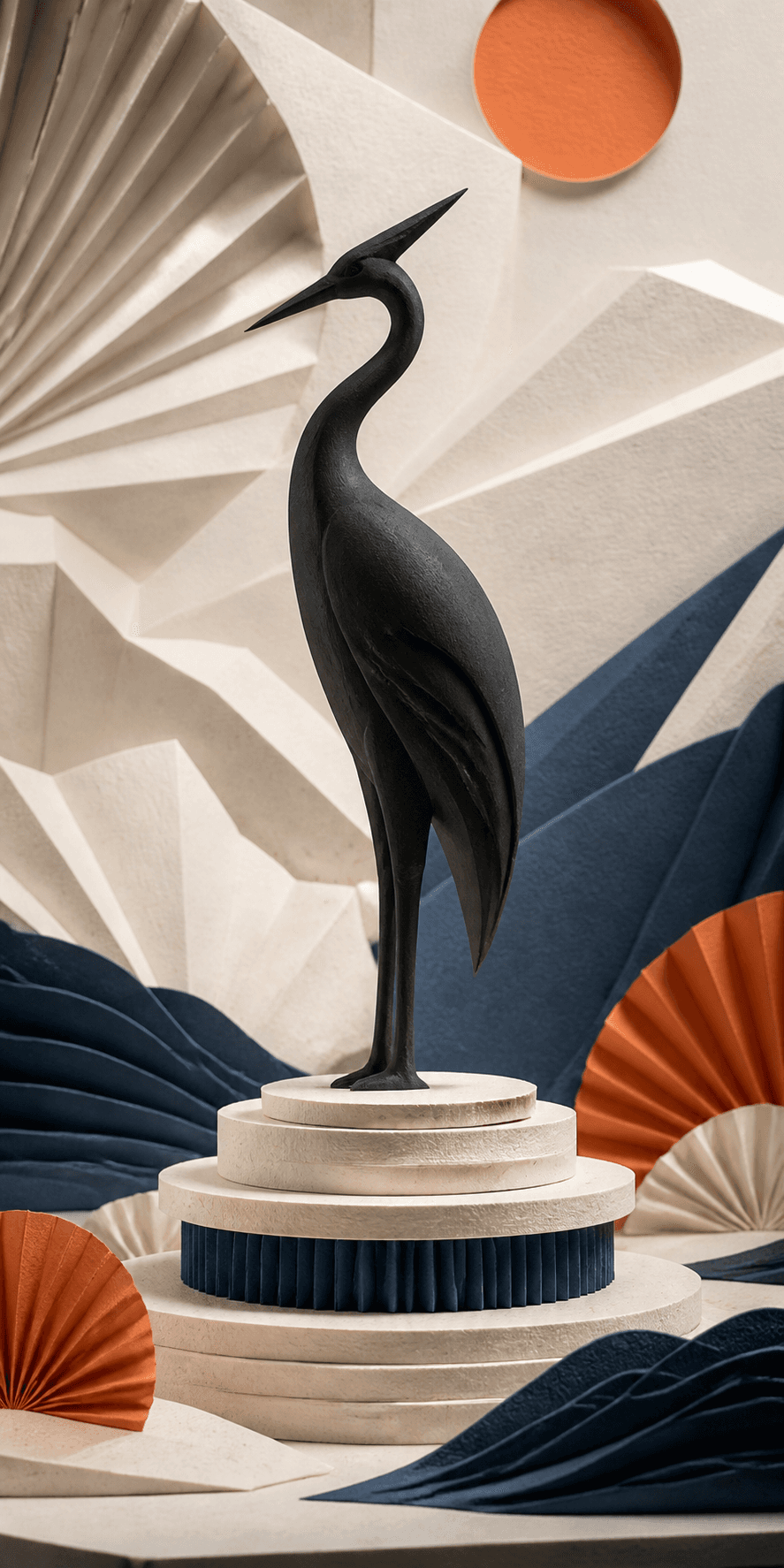 Art toys product inside a handcrafted paper world