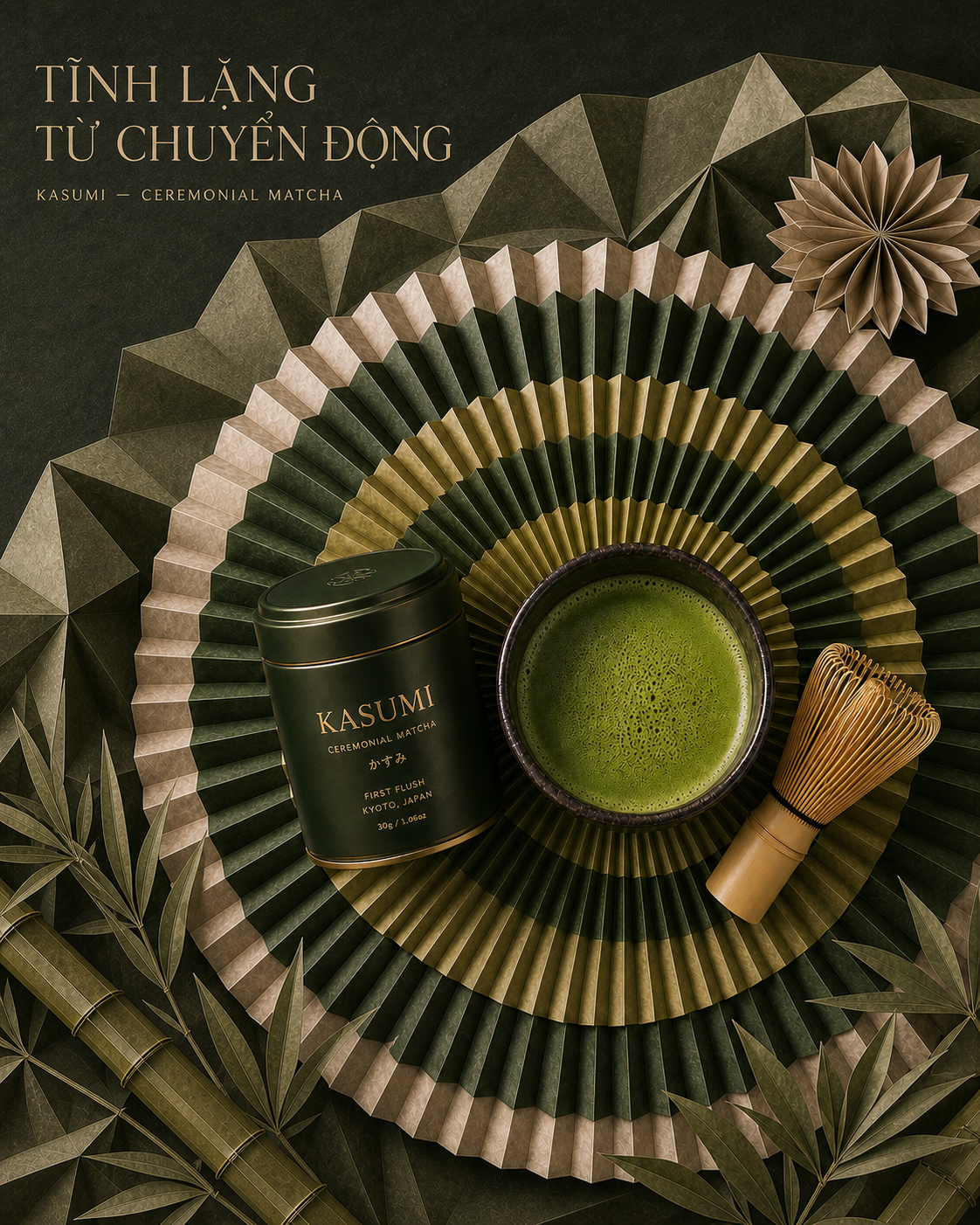 KASUMI 4:5 campaign poster: Tĩnh lặng từ chuyển động
